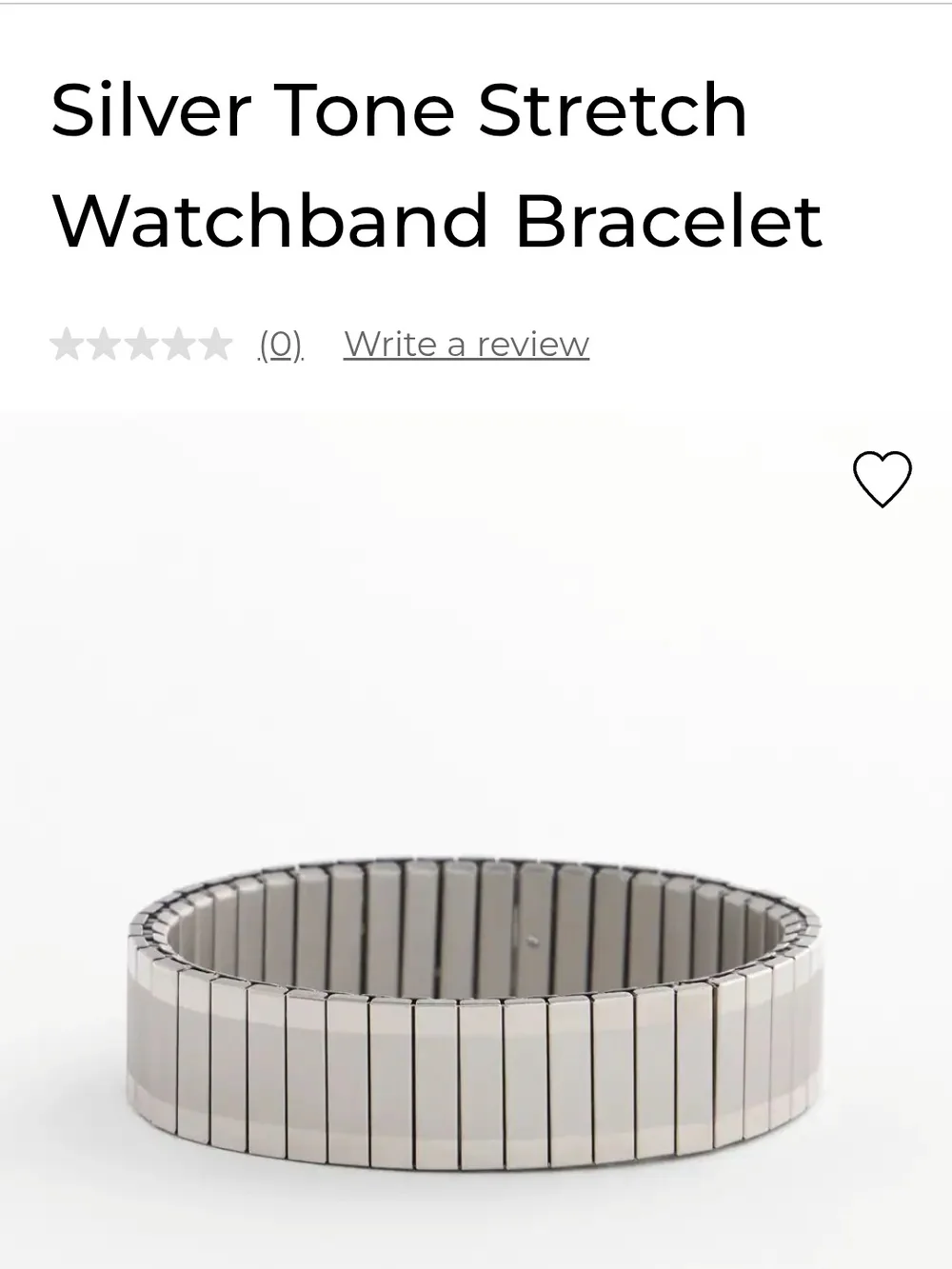 Chico's Silver Stretch Bracelet Watchband